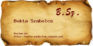 Bukta Szabolcs névjegykártya